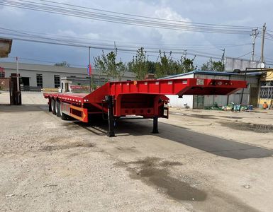 Guangke brand automobiles YGK9408TDP Low flatbed semi-trailer