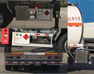 CIMC ZJV9403GRYJM Aluminum alloy flammable liquid tank transport semi-trailer