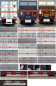 Chufei  CLQ5260XRY6D Flammable liquid box transport vehicle