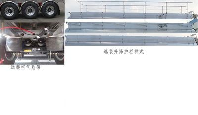 Huayuda  LHY9403GYY Aluminum alloy oil transport semi-trailer