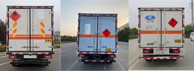 Huatong brand automobiles HCQ5088XRQJEAAB1 Flammable gas box transport vehicle