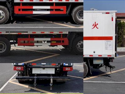 Huatong brand automobiles HCQ5088XRQJEAAB1 Flammable gas box transport vehicle