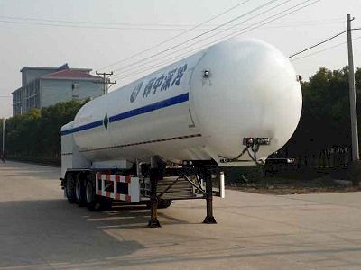 Han Zhong Shen Leng  ZHJ9409GDY Low temperature liquid transport semi-trailer