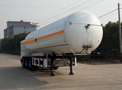 Han Zhong Shen Leng  ZHJ9409GDY Low temperature liquid transport semi-trailer