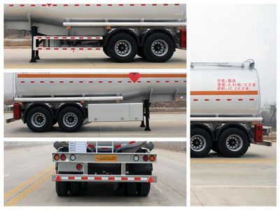 Qixing  QXC9352GYYA Aluminum alloy oil transport semi-trailer