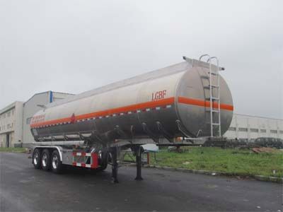 Luping Machinery LPC9404GYYSA Aluminum alloy oil transport semi-trailer