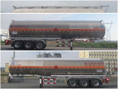 Luping Machinery LPC9404GYYSA Aluminum alloy oil transport semi-trailer