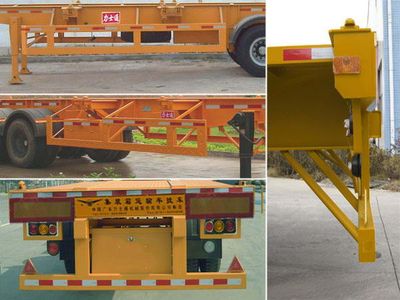 Yue Gong license plate car SGG9370TJZ Container transport semi-trailer