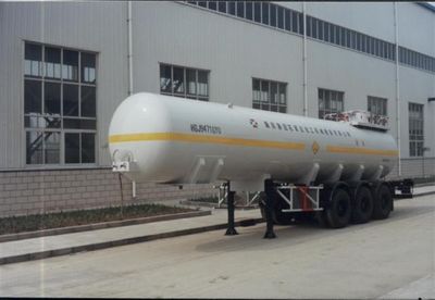 Jixiang brand automobile HGJ9471GYQ Semi trailer for liquefied gas transportation