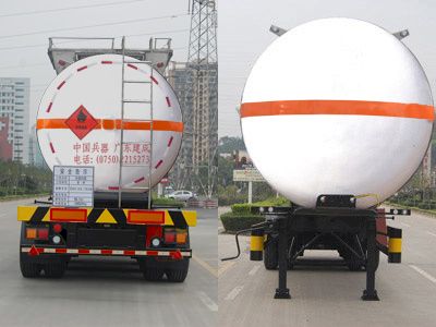 Jiuyuan  KP9400GRY Flammable liquid tank transport semi-trailer