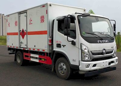 Huatong brand automobiles HCQ5088XRYJEAAB1 Flammable liquid box transport vehicle