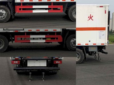 Huatong brand automobiles HCQ5088XRYJEAAB1 Flammable liquid box transport vehicle