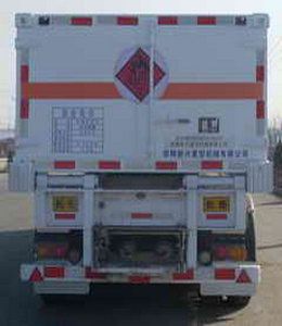 Baohuan  HDS9361GGY High pressure gas long tube hydraulic aerated semi-trailer