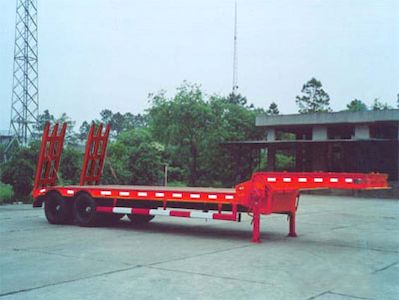 Kuangshan  JKQ9350TDP Low flatbed semi-trailer