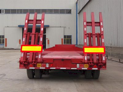 Kuangshan  JKQ9350TDP Low flatbed semi-trailer