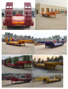 Kuangshan  JKQ9350TDP Low flatbed semi-trailer