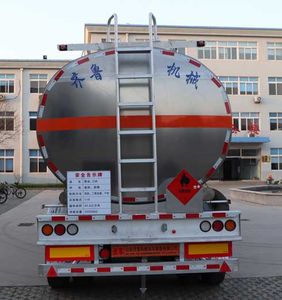 Qi Ji  QLZ9401GRY Aluminum alloy flammable liquid tank transport semi-trailer