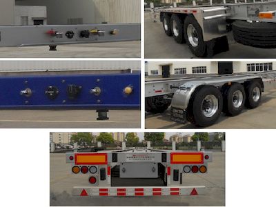 Shengtong brand automobile CSH9407TJZ Aluminum alloy container transport semi-trailer