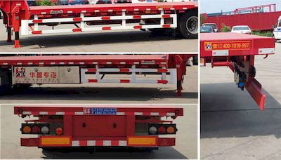 Hualu Yexing brand automobiles HYX9402TDP Low flatbed semi-trailer