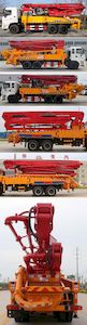 Huadian First Brand Automobile EHY5340THBSZ Concrete pump truck