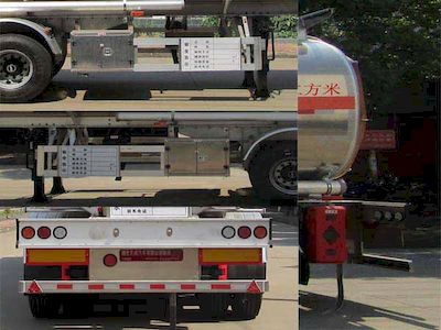 Tianwei Yuan  TWY9401GYYL Aluminum alloy oil transport semi-trailer