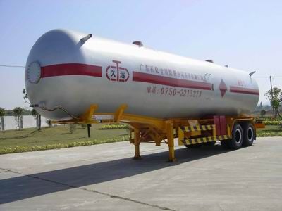 Jiuyuan  KP9310GYQ Semi trailer for liquefied gas transportation