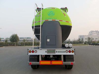 Lingyu  CLY9409GFL Aluminum alloy medium density powder material transportation semi-trailer