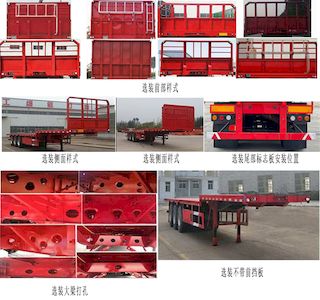 Liangshan Yangtian  SDB9400TPBE Flat transport semi-trailer