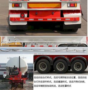 Tongyada  CTY9400GFLLG60 Low density powder material transportation semi-trailer