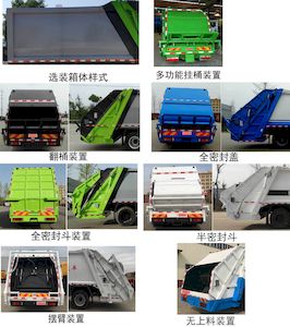 Shenlvtong  SLV5160ZYSE Compressed garbage truck