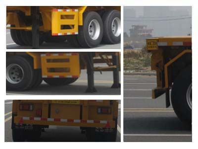 Changchunyu Chuangbai Automobile FCC9353ZZXP Flat dump semi-trailer