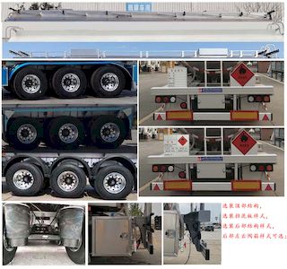 Mastercard SDW9408GRYB Aluminum alloy flammable liquid tank transport semi-trailer