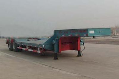 Liangshan Dongyue  CSQ9202TDPA Low flatbed transport semi-trailer