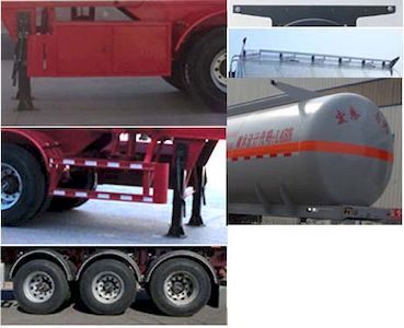 Zhengkang Hongtai brand automobiles HHT9406GFWA Tank transport semi-trailer for corrosive substances