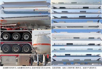 Zhengkang Hongtai brand automobiles HHT9406GFWA Tank transport semi-trailer for corrosive substances