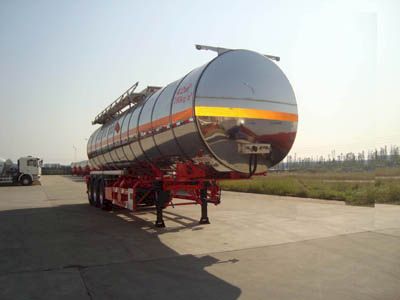 CIMC ZJV9401GRYSZA Flammable liquid tank transport semi-trailer