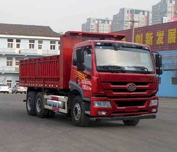 Jiefang Automobile CA3208P1K2L2T1NE5A80 Flat head natural gas dump truck