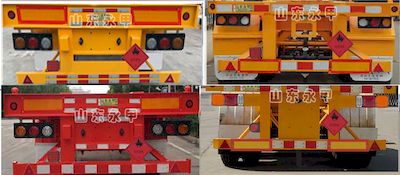 Yongjia  MQ9400TWY Transport semi-trailer of dangerous goods tank frame