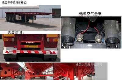 Shengyun brand automobile SRD9401TPB Flat transport semi-trailer