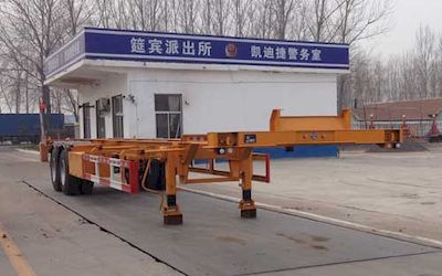 Kaidi Jie KDJ9350TWYTransport semi-trailer of dangerous goods tank frame