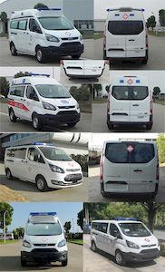 Jiangling Quanshun brand automobiles JX5046XJHMK6 ambulance