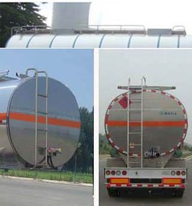 Lingyu  CLY9401GRYL Aluminum alloy flammable liquid tank transport semi-trailer