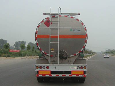 Lingyu  CLY9401GRYL Aluminum alloy flammable liquid tank transport semi-trailer