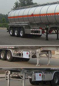 Lingyu  CLY9401GRYL Aluminum alloy flammable liquid tank transport semi-trailer