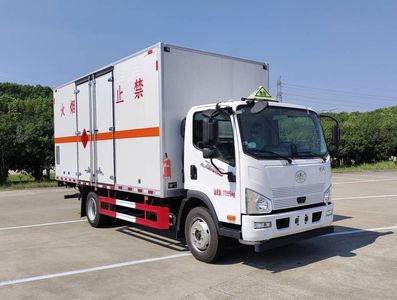 Huatong brand automobiles HCQ5120XRQCA6 Flammable gas box transport vehicle