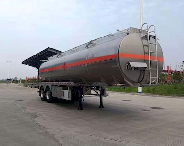 Zhongcheng Tongda brand automobiles CLE9297GYYTD2 Aluminum alloy oil transport semi-trailer