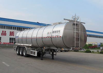 Shengrun  SKW9401GYSL Aluminum alloy liquid food transportation semi-trailer