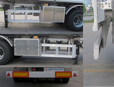 Shengrun  SKW9401GYSL Aluminum alloy liquid food transportation semi-trailer