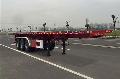 Huajun  ZCZ9401ZZXPHJF Flat dump semi-trailer