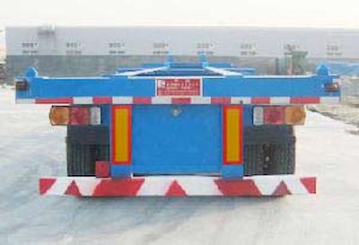 Huachang brand automobiles QDJ9403TJZG Skeleton container transport semi-trailer